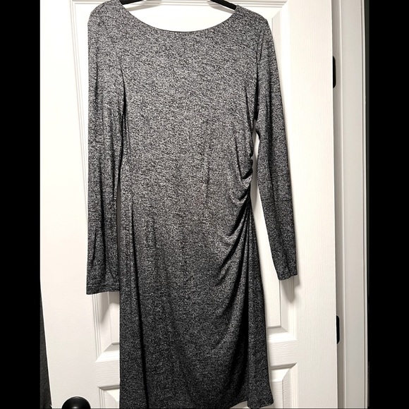 LOFT Long Sleeve Grey Dress -Size S - Picture 2 of 9